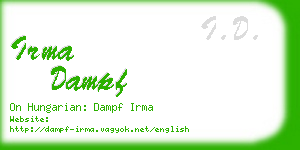 irma dampf business card